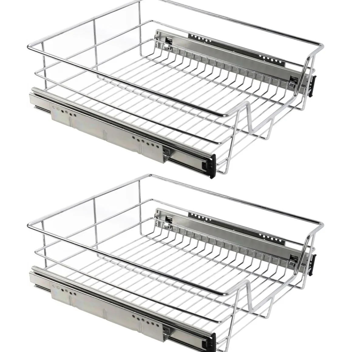 Teleskopschublade Schrank-Organizer 50 cm 2er Set