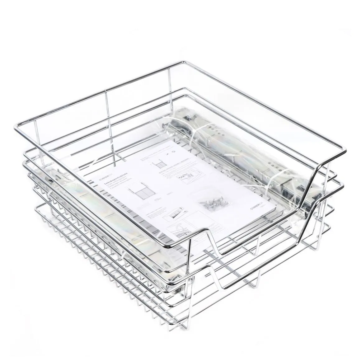 Teleskopschublade Schrank-Organizer 50 cm 2er Set