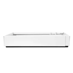Teleskopschublade verstellbar 42 - 68 cm weiss