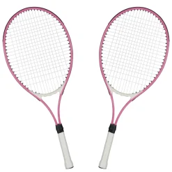 Tennisschläger 2er Set pink/weiss