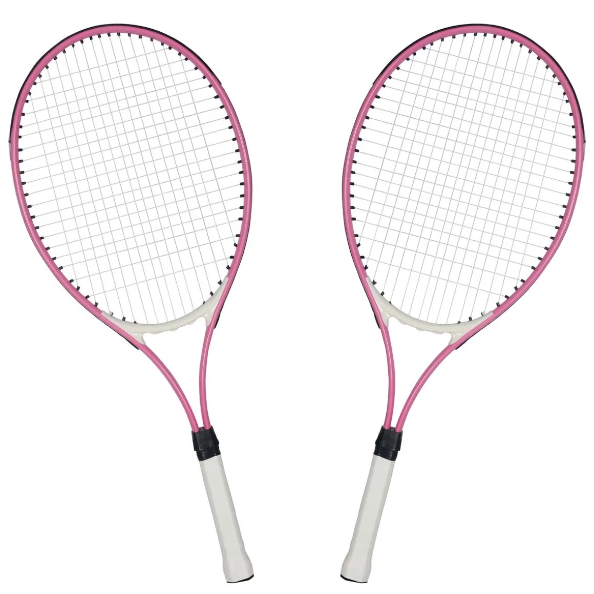 Tennisschläger 2er Set pink/weiss