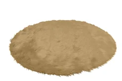 Teppich Kunstfell 120 cm camel