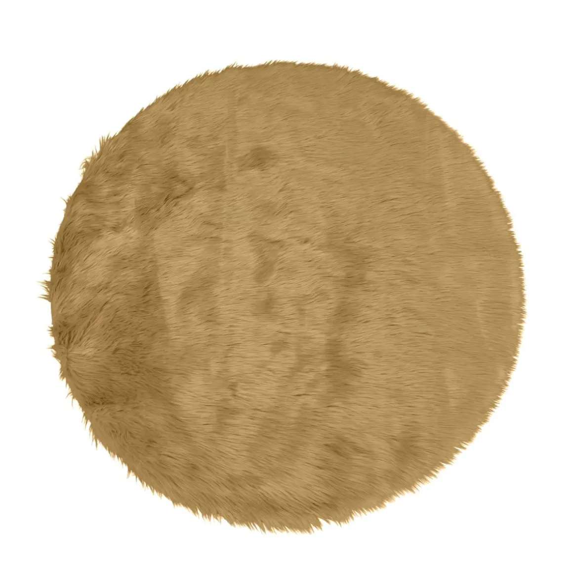 Teppich Kunstfell 120 cm camel