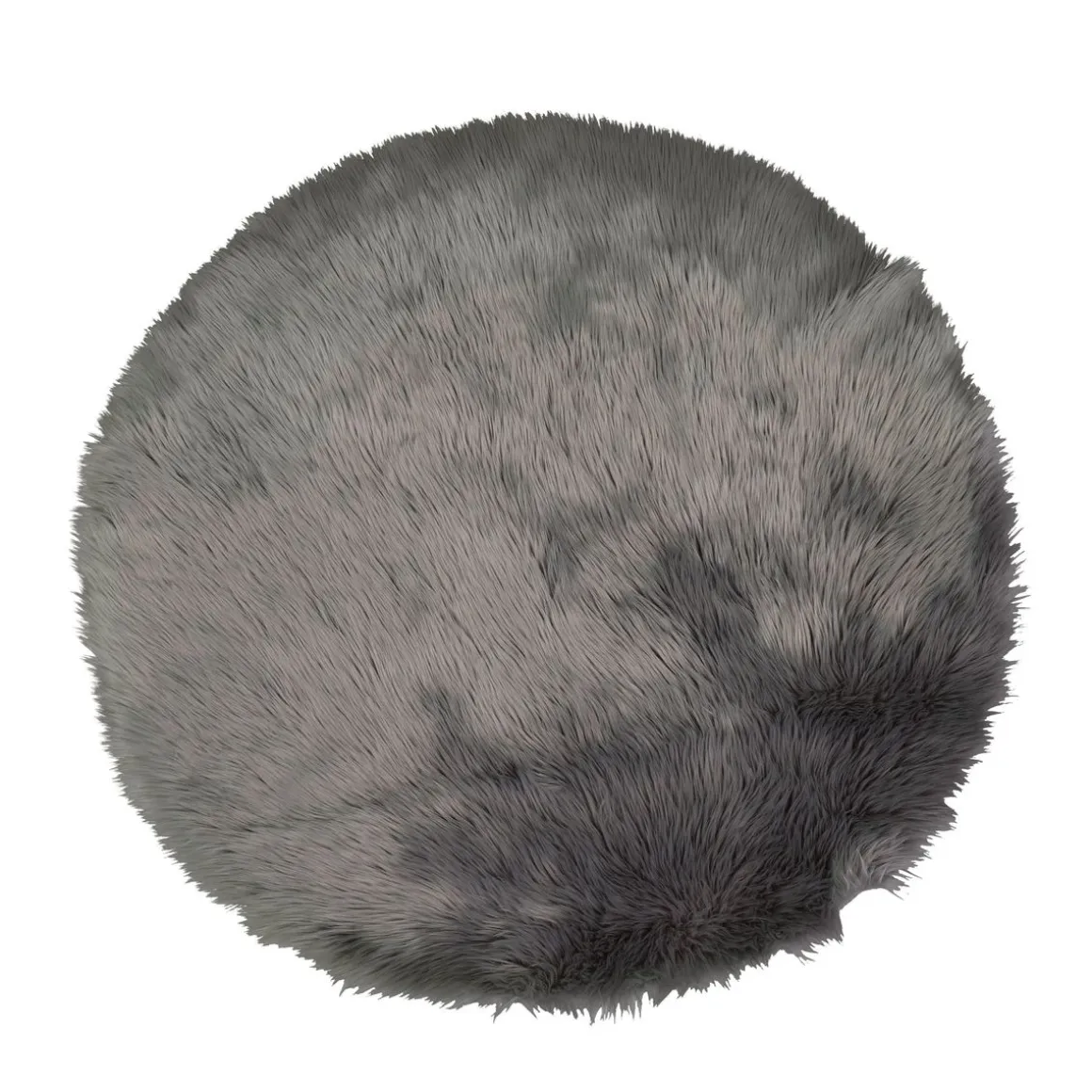 Teppich Kunstfell 120 cm grau