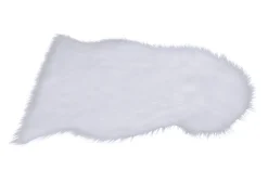 Teppich Kunstfell 90 x 60 cm weiss
