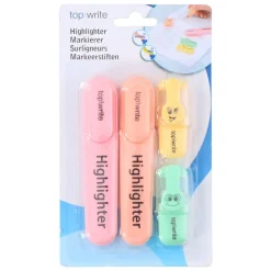 Textmarker Leuchtstift Set 4-teilig bunt