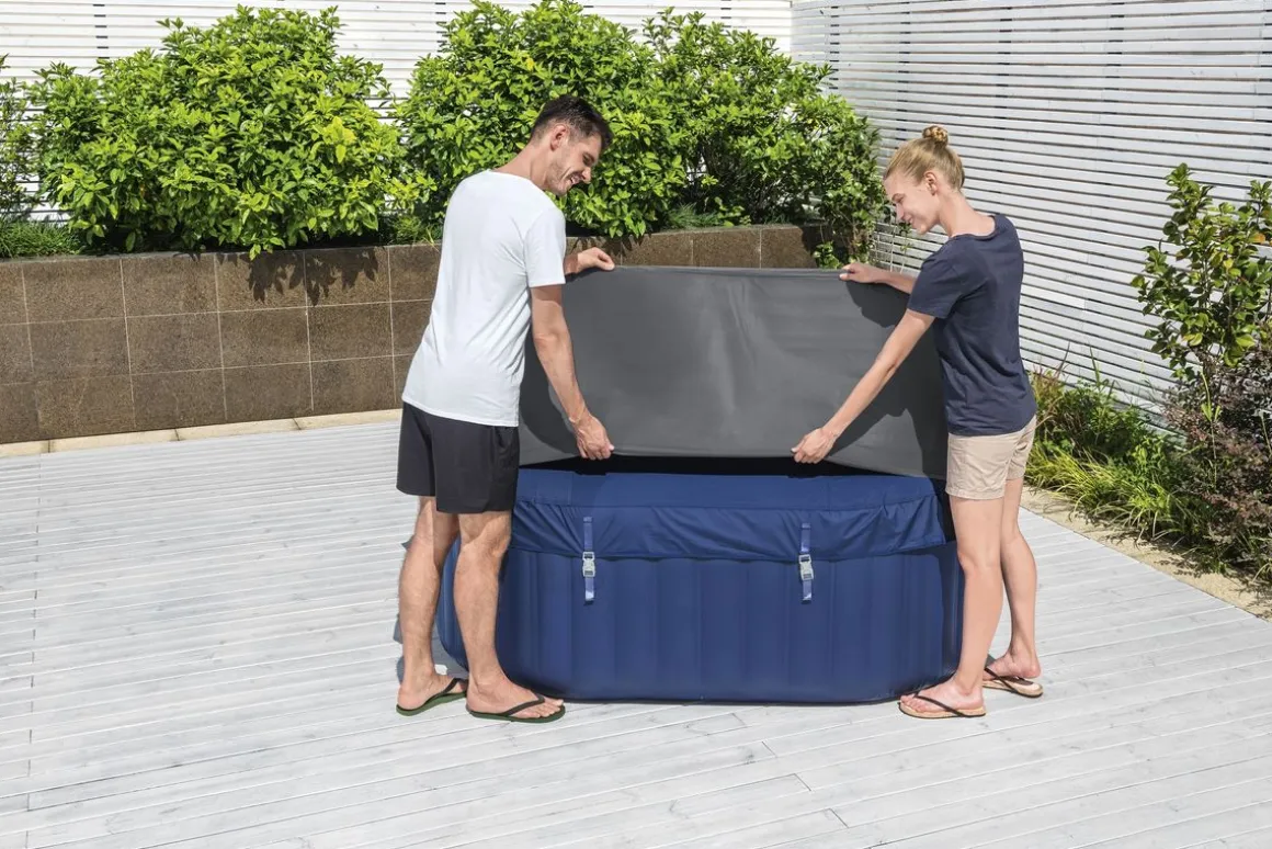 Thermoabdeckung für Lay-Z-Spa Whirlpool eckig 180 x 180 x 71 cm