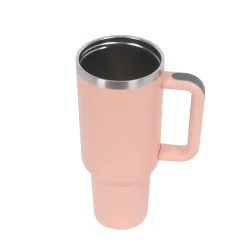 Thermobecher mit Strohhalm 1.1L rosa