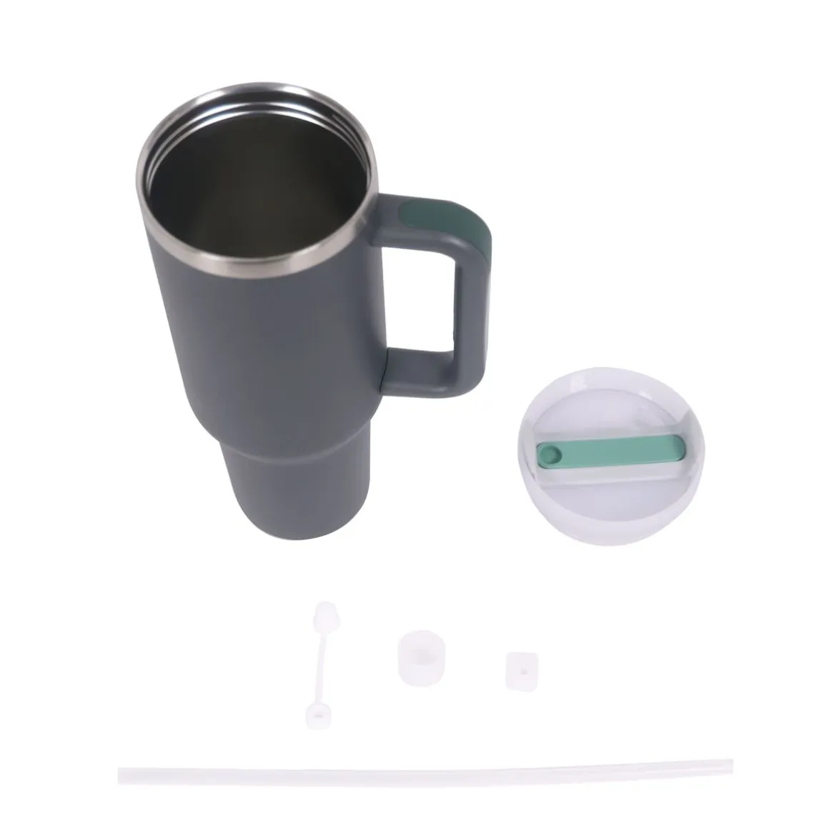 Thermobecher mit Strohhalm 1.1L anthrazit