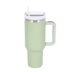 Thermobecher mit Strohhalm 1.1L mint