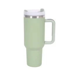Thermobecher mit Strohhalm 1.1L mint