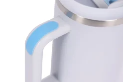 Thermobecher mit Strohhalm 1.1L weiss
