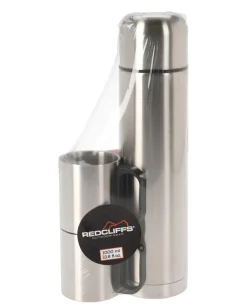 Thermosflasche mit Becher Edelstahl 1L