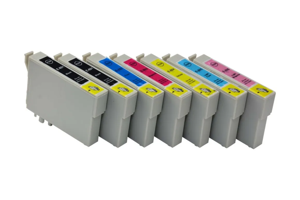 Tintenpatronen Set kompatibel mit Epson T0801 - T0806
