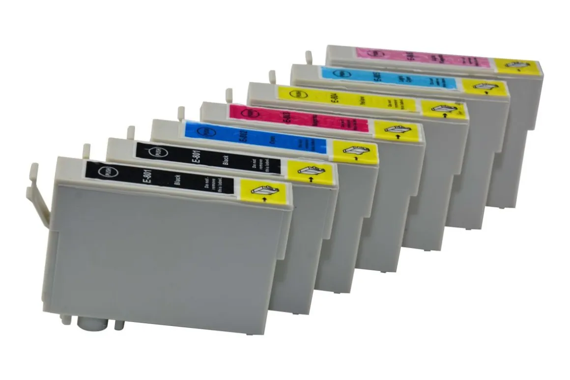 Tintenpatronen Set kompatibel mit Epson T0801 - T0806