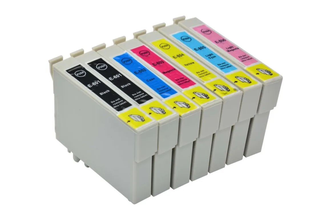 Tintenpatronen Set kompatibel mit Epson T0801 - T0806
