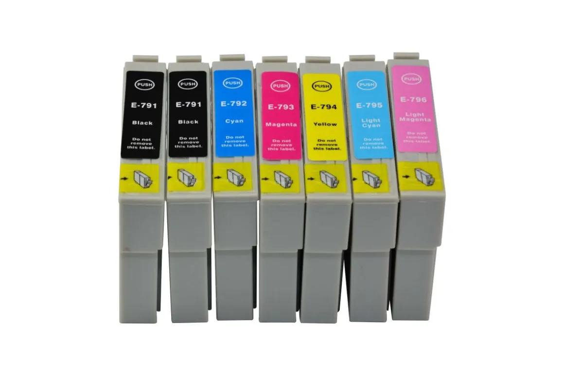 Tintenpatronen Set kompatibel mit Epson T0791 - T0796