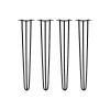 Tischbeine Hairpin 71 cm schwarz 4er Set