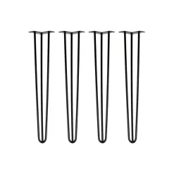 Tischbeine Hairpin 71 cm schwarz 4er Set