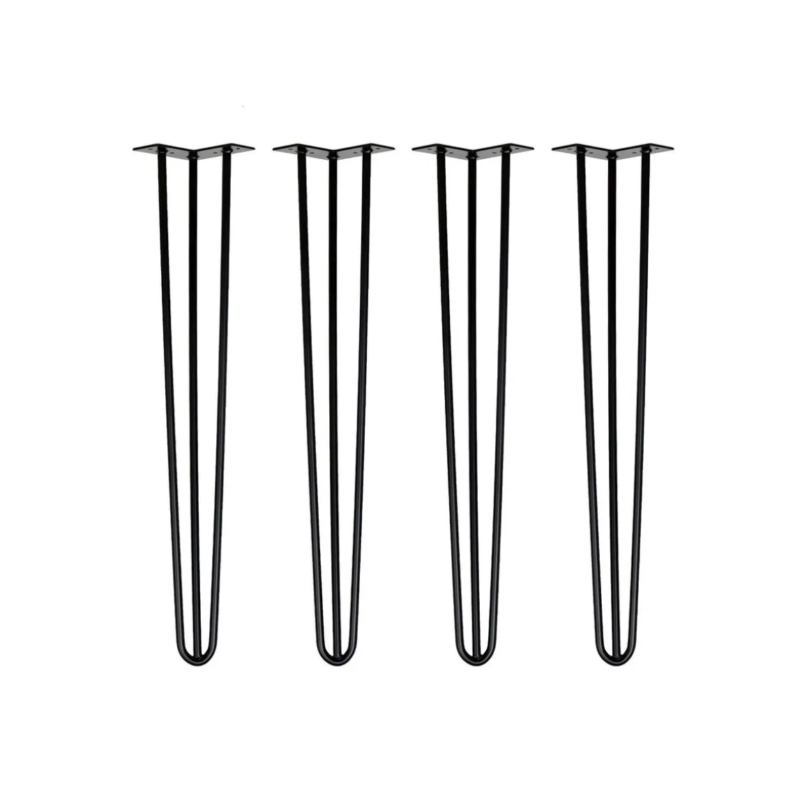 Tischbeine Hairpin 71 cm schwarz 4er Set