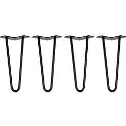 Tischbeine Hairpin 30 cm schwarz 4er Set
