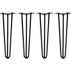 Tischbeine Hairpin 45 cm schwarz 4er Set