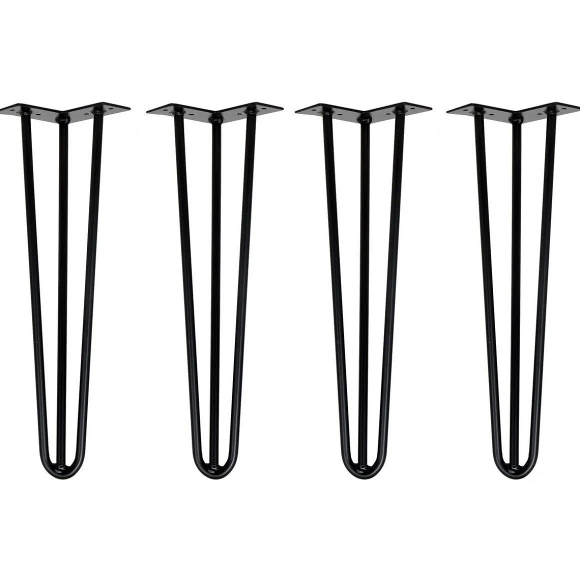 Tischbeine Hairpin 45 cm schwarz 4er Set