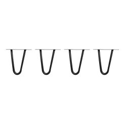 Tischbeine Hairpin schwarz 15 cm