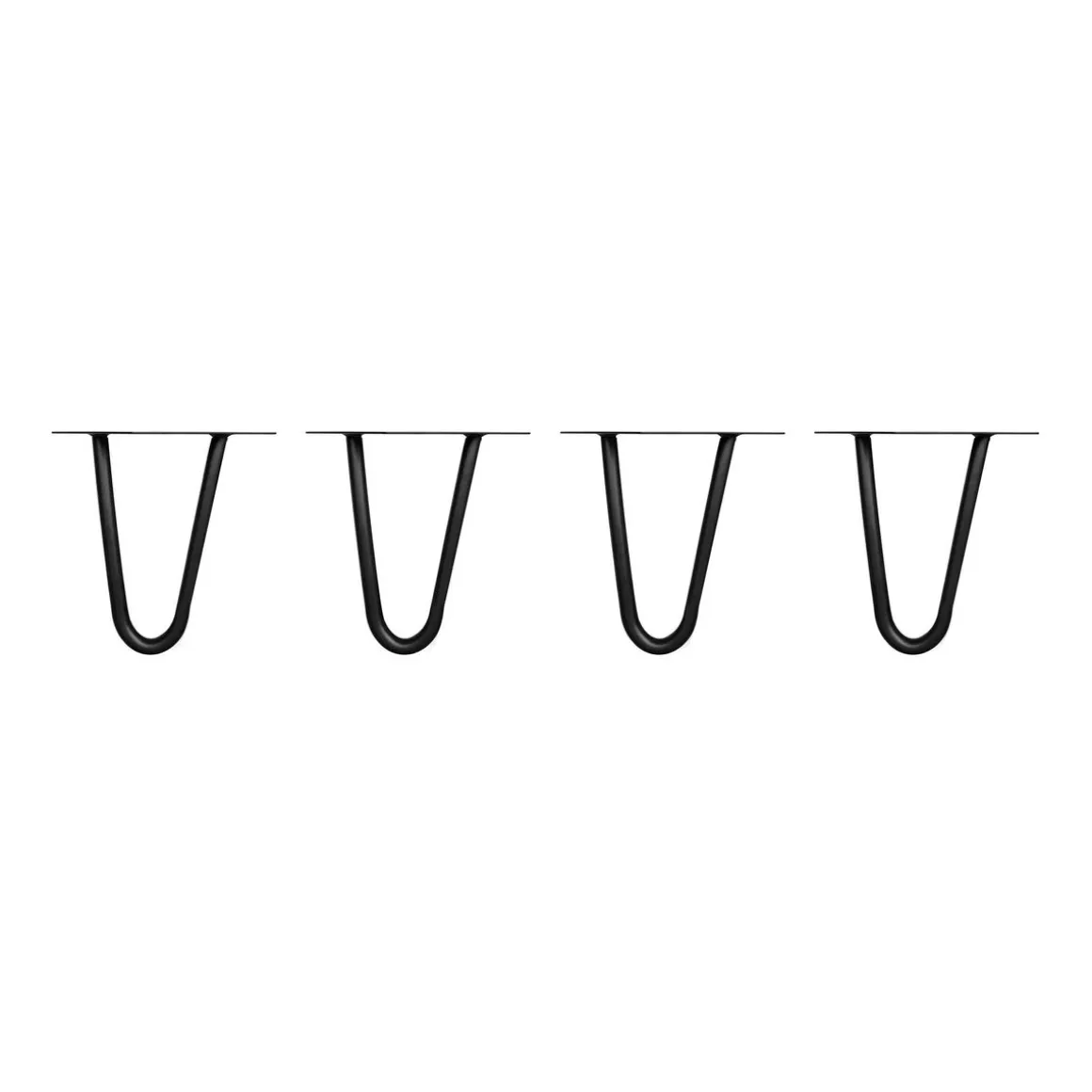 Tischbeine Hairpin schwarz 15 cm