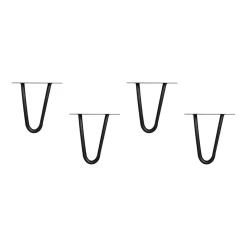Tischbeine Hairpin schwarz 15 cm