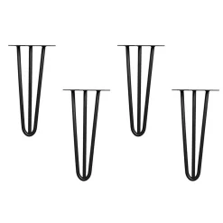 Tischbeine Hairpin schwarz 30 cm