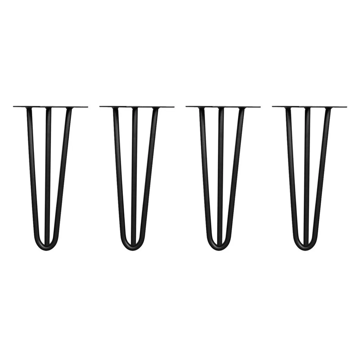Tischbeine Hairpin schwarz 30 cm