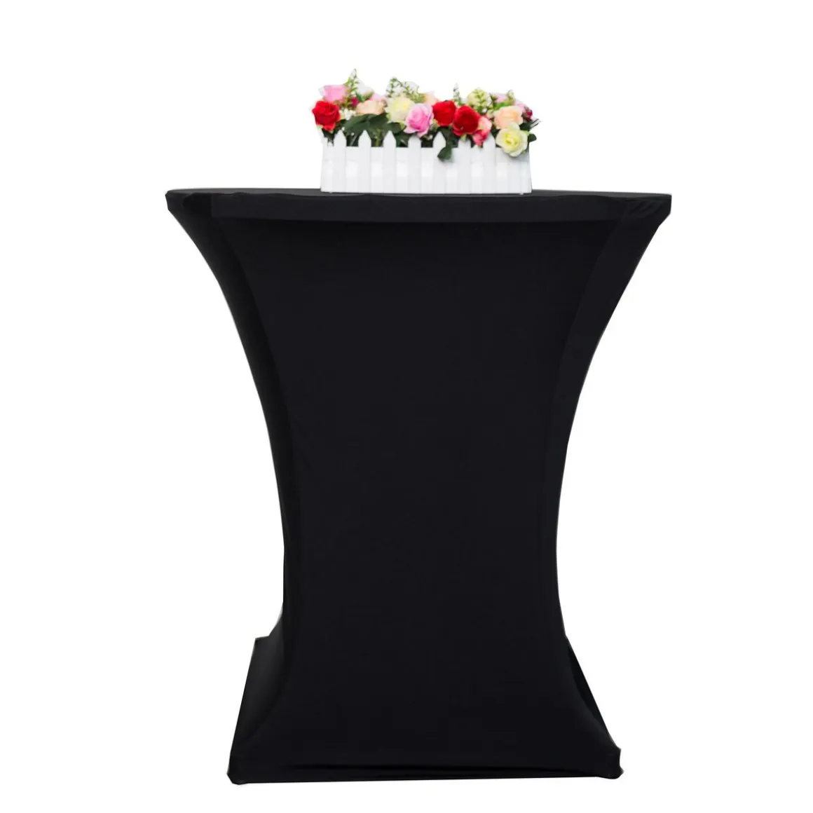 Tischdecke für Bistrotische 70 - 75 cm schwarz