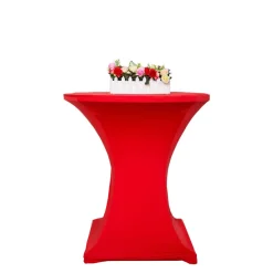 Tischdecke für Bistrotische 60 - 65 cm rot