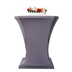 Tischdecke für Bistrotische 70 - 75 cm grau