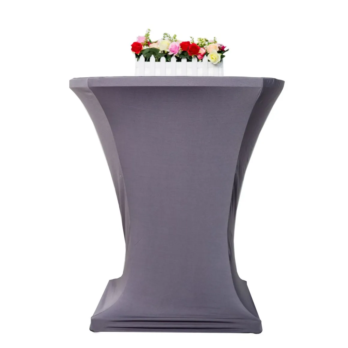 Tischdecke für Bistrotische 70 - 75 cm grau