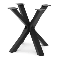Tischgestell Stahl Spider 85 x 80 x 72 cm schwarz
