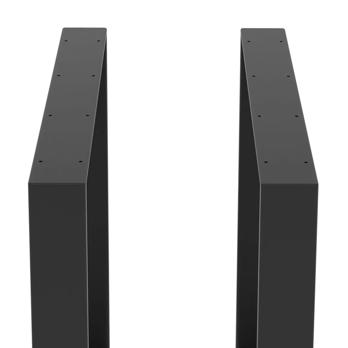Tischgestell Stahl 70 x 72 cm 2er Set schwarz