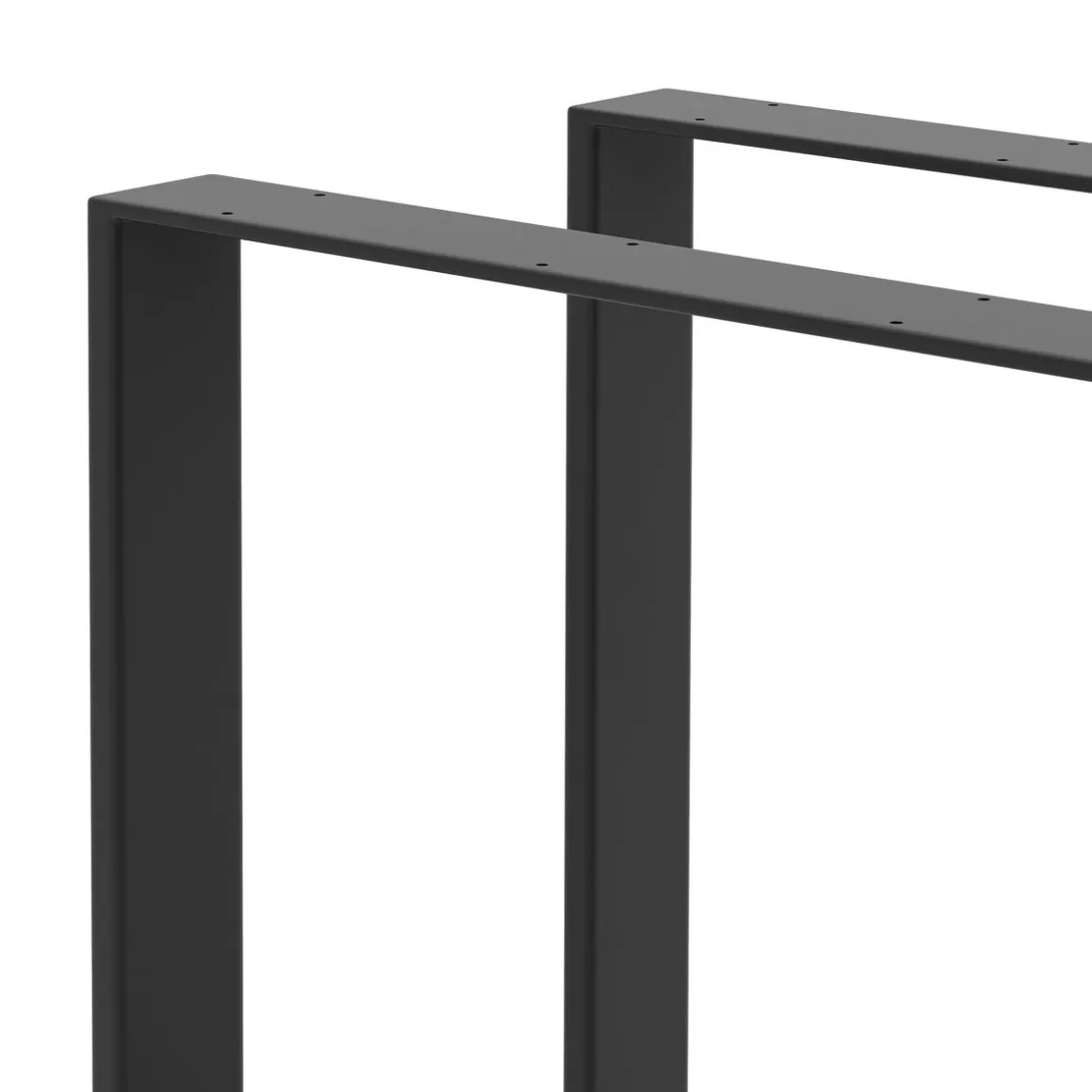 Tischgestell Stahl 70 x 72 cm 2er Set schwarz