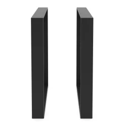 Tischgestell Stahl 70 x 72 cm 2er Set schwarz