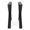 Tischgestell Stahl X-Form 80 x 71 cm 2er Set schwarz