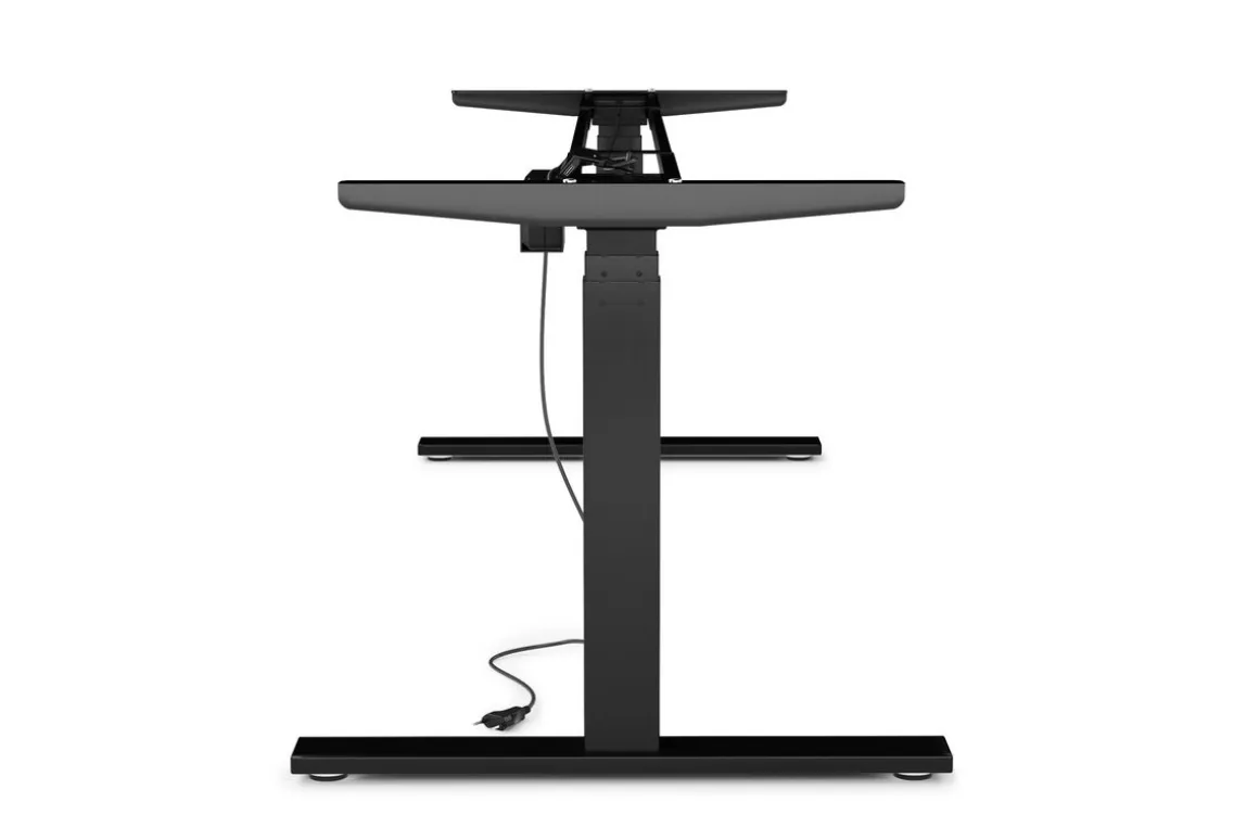 Tischgestell Stehpult elektrisch schwarz 180 - 200 cm