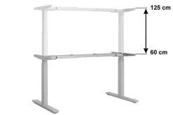 Tischgestell Stehpult elektrisch grau 160 - 180 cm