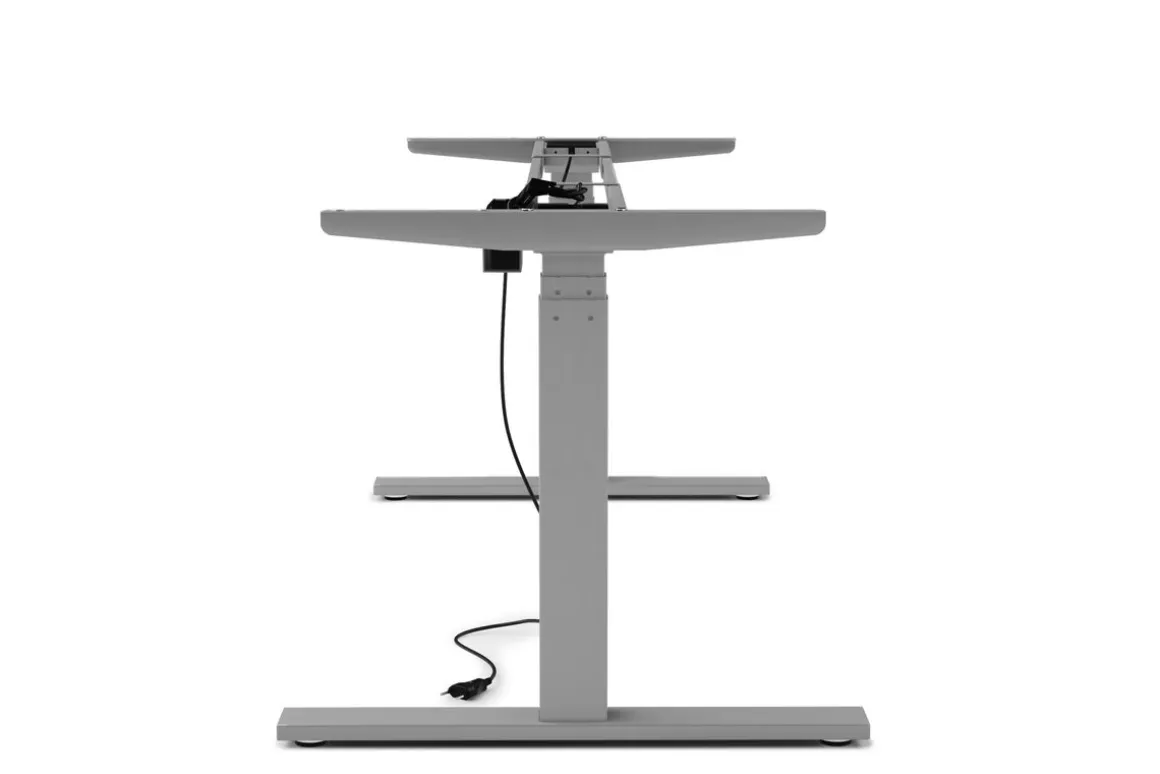 Tischgestell Stehpult elektrisch grau 160 - 180 cm