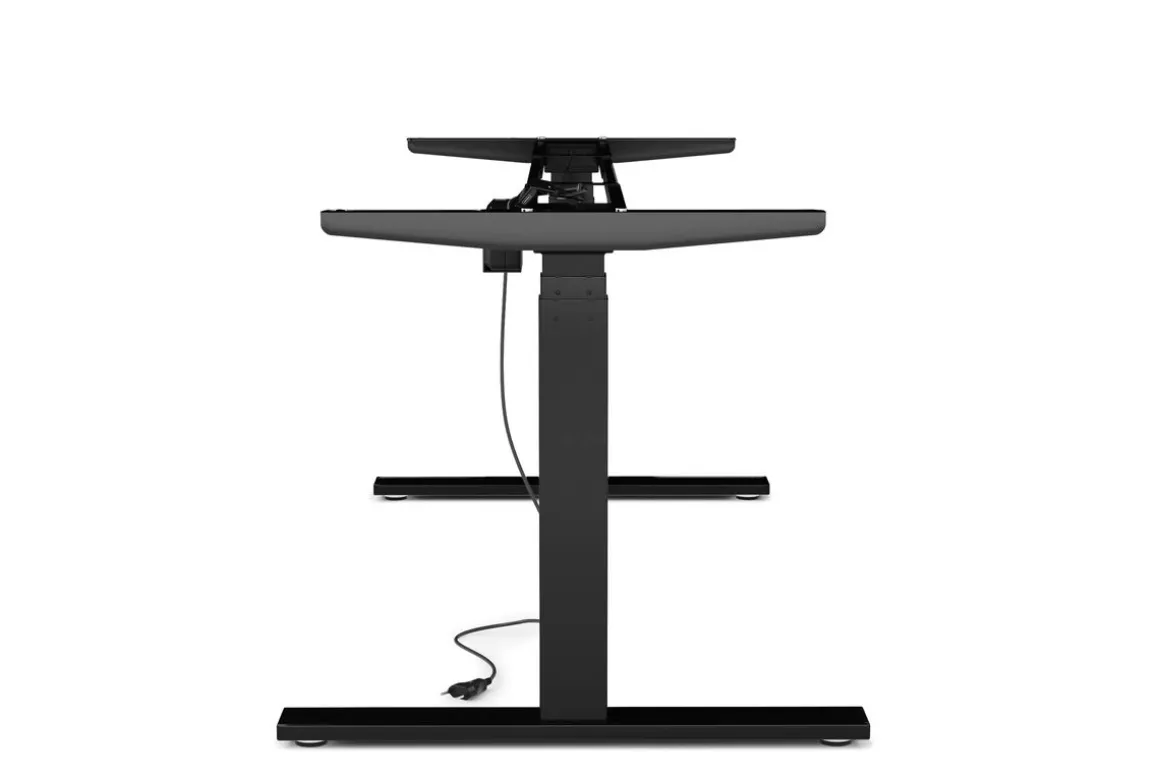 Tischgestell Stehpult elektrisch schwarz 160 - 180 cm