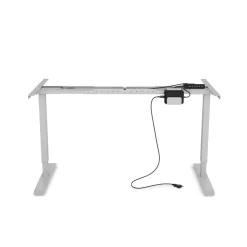 Tischgestell Stehpult elektrisch grau 140 - 160 cm