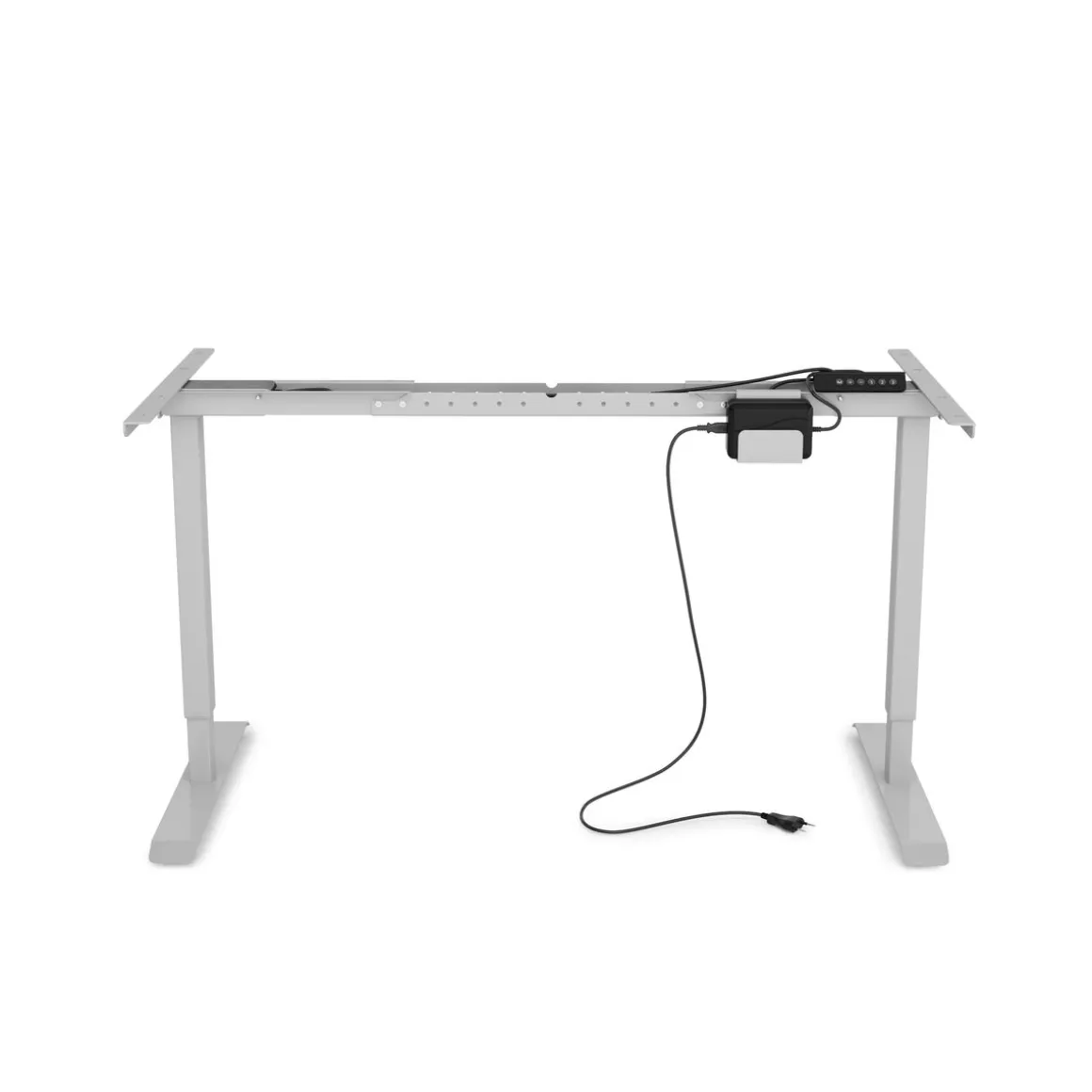 Tischgestell Stehpult elektrisch grau 140 - 160 cm