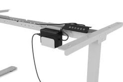 Tischgestell Stehpult elektrisch grau 140 - 160 cm