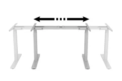 Tischgestell Stehpult elektrisch grau 180 - 200 cm