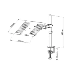 Tischhalterung für Laptop 13 - 17''